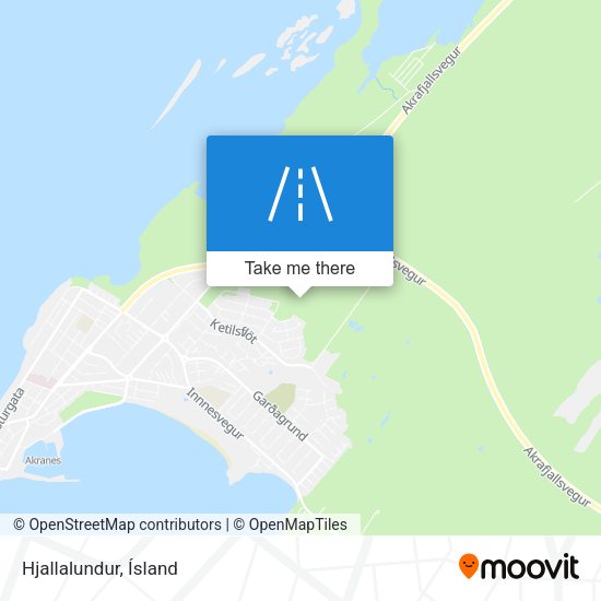 Hjallalundur map