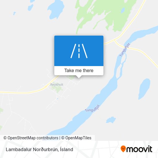Lambadalur Norðurbrún map