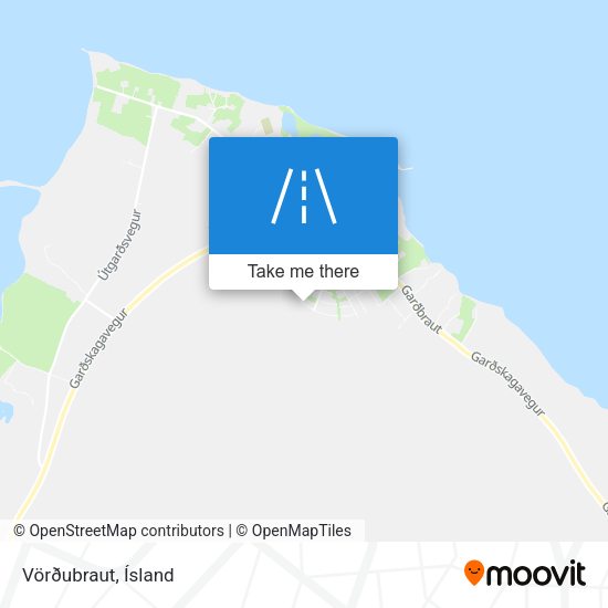 Vörðubraut map