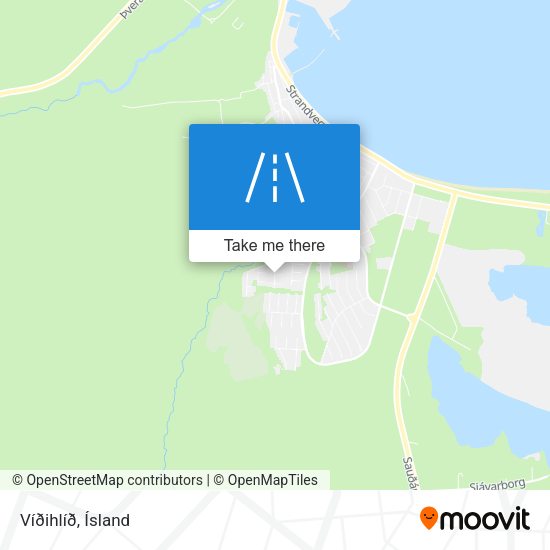 Víðihlíð map