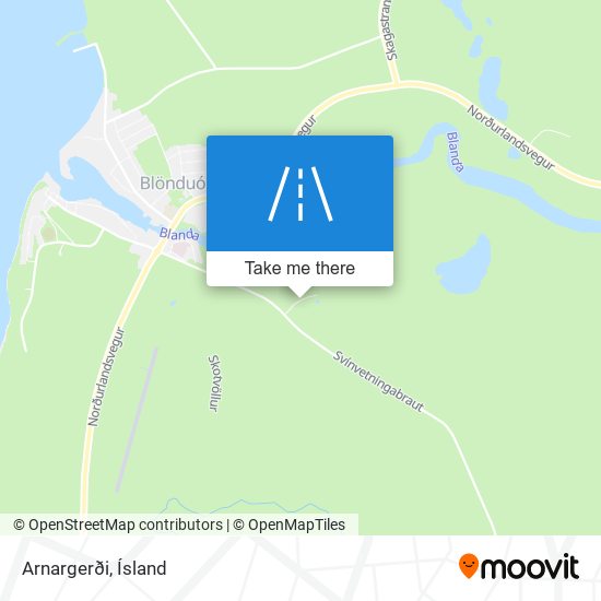 Arnargerði map