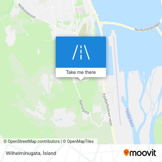 Wilhelmínugata map