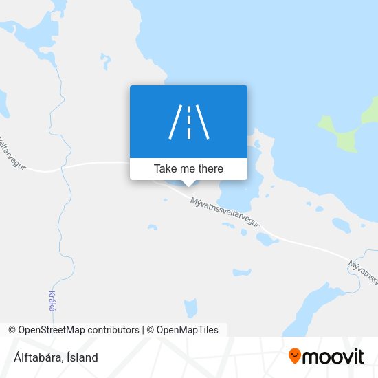 Álftabára map