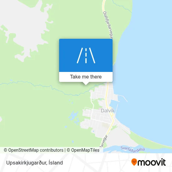 Upsakirkjugarður map