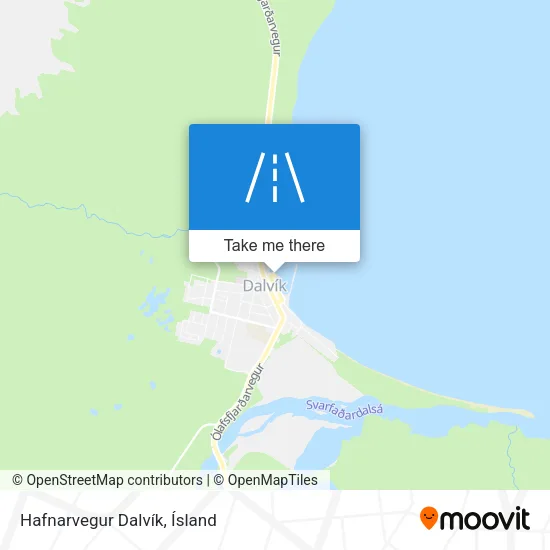 Hafnarvegur Dalvík map