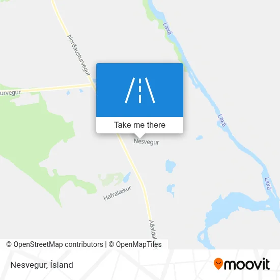 Nesvegur map