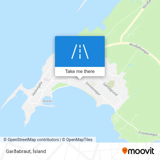 Garðabraut map