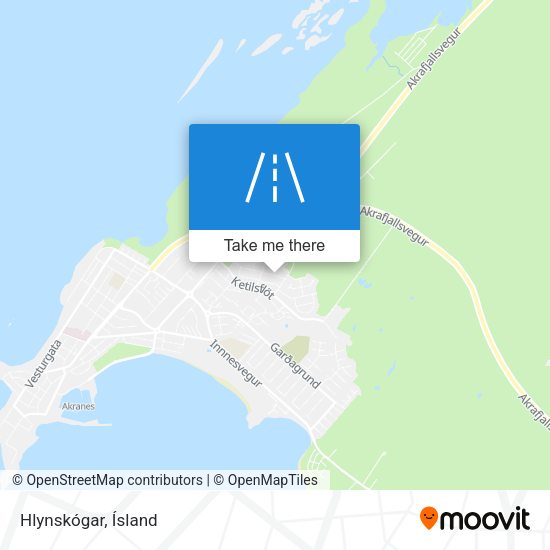 Hlynskógar map