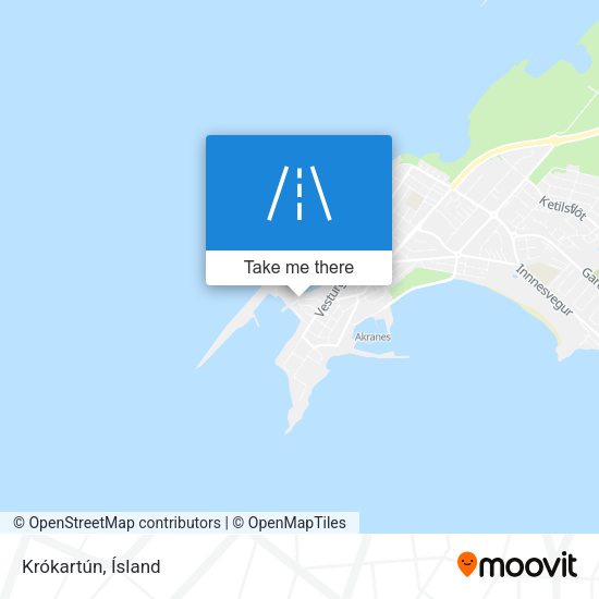 Krókartún map