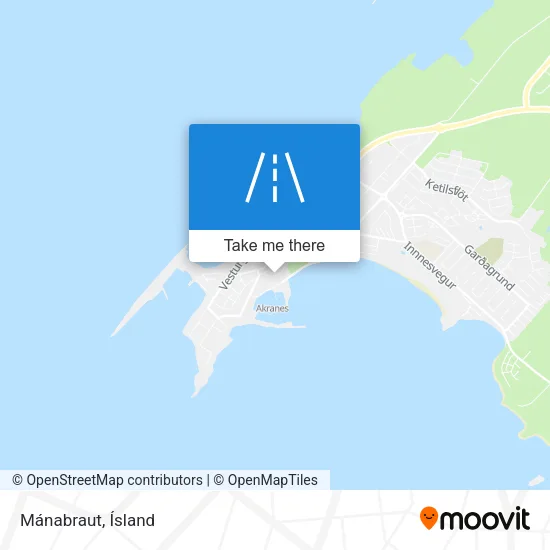 Mánabraut map
