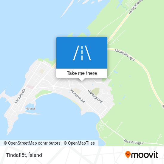 Tindaflöt map