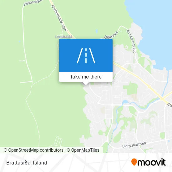 Brattasíða map
