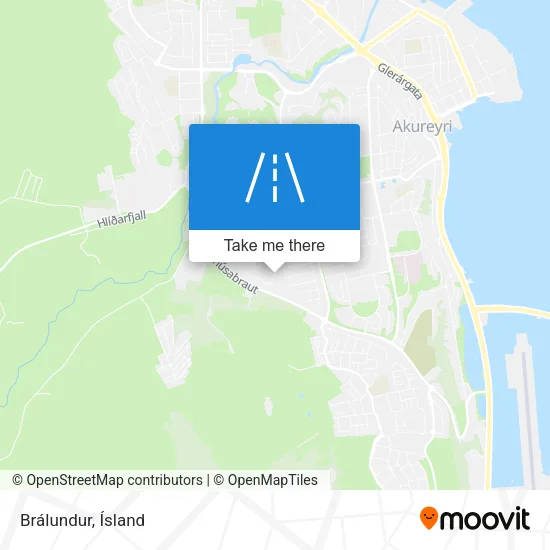 Brálundur map