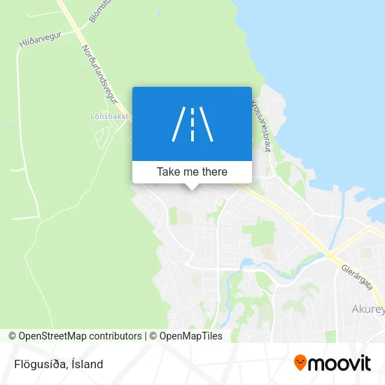 Flögusíða map