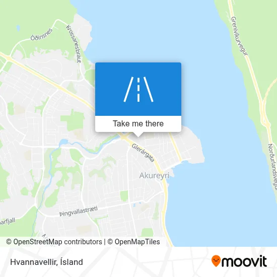 Hvannavellir map