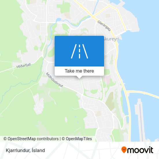 Kjarrlundur map