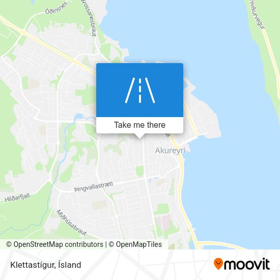 Klettastígur map