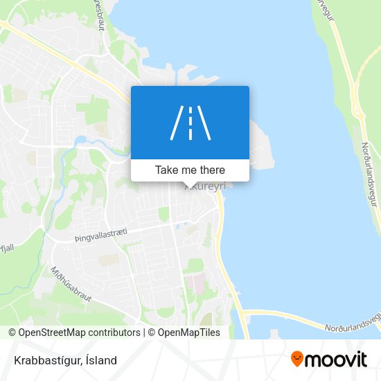 Krabbastígur map