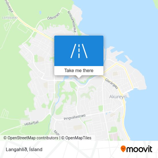 Langahlíð map