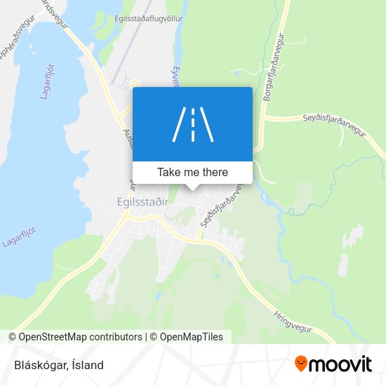 Bláskógar map