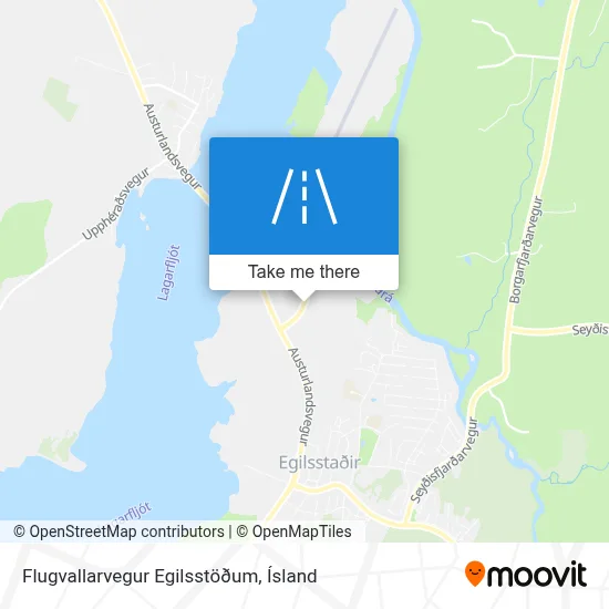 Flugvallarvegur Egilsstöðum map