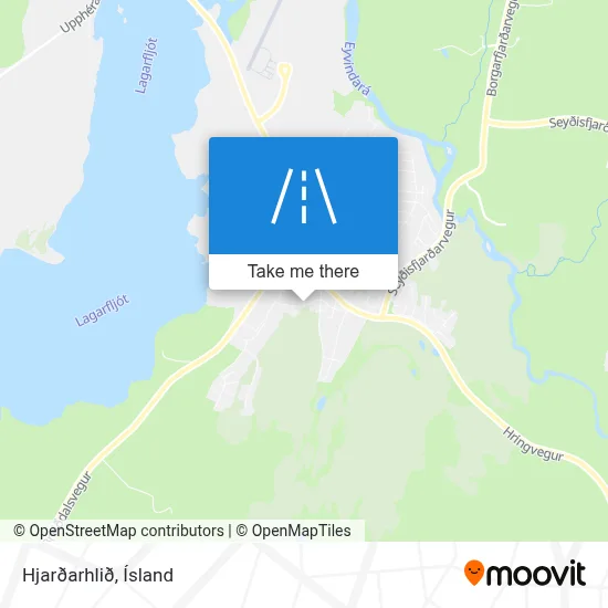 Hjarðarhlið map