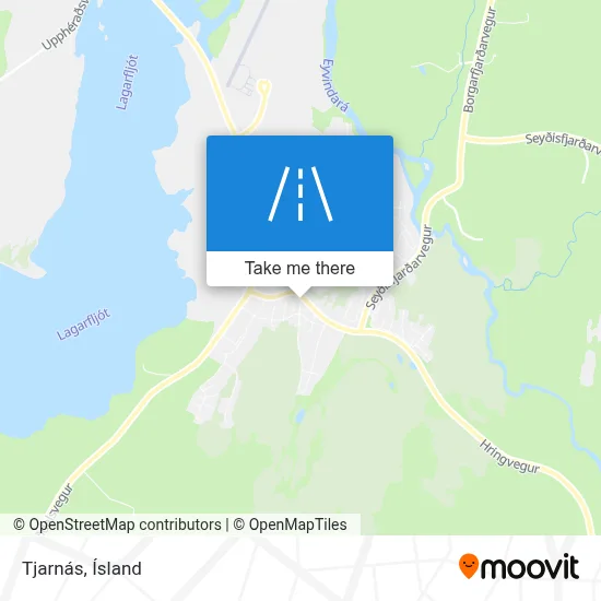 Tjarnás map