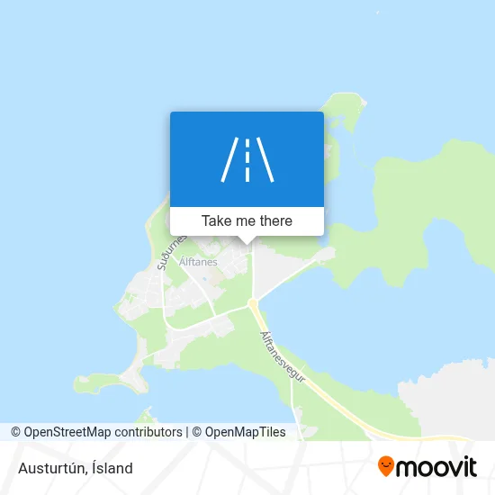Austurtún map