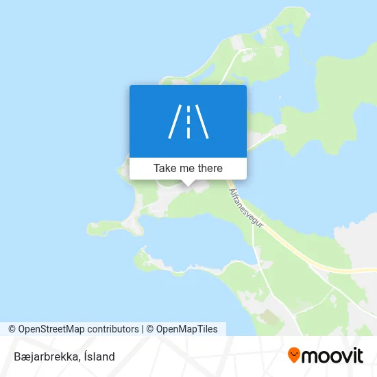 Bæjarbrekka map