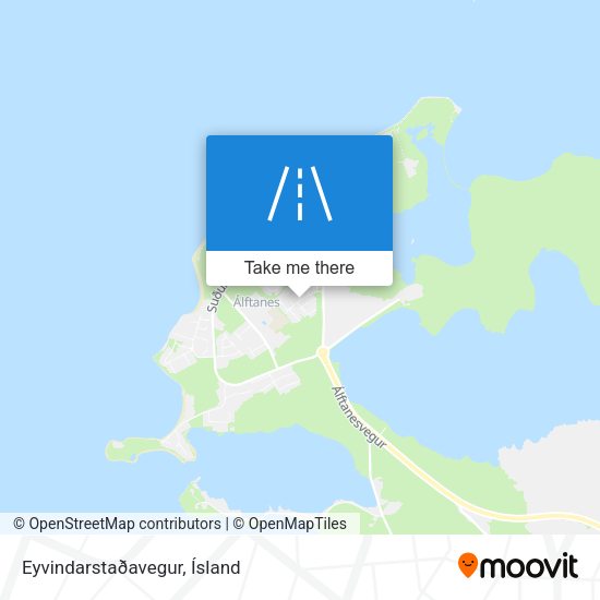 Eyvindarstaðavegur map