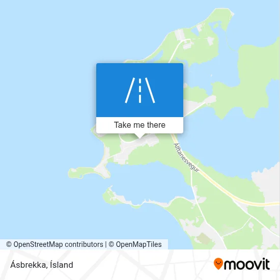 Ásbrekka map
