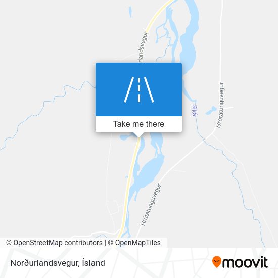 Norðurlandsvegur map