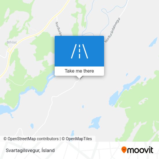 Svartagilsvegur map