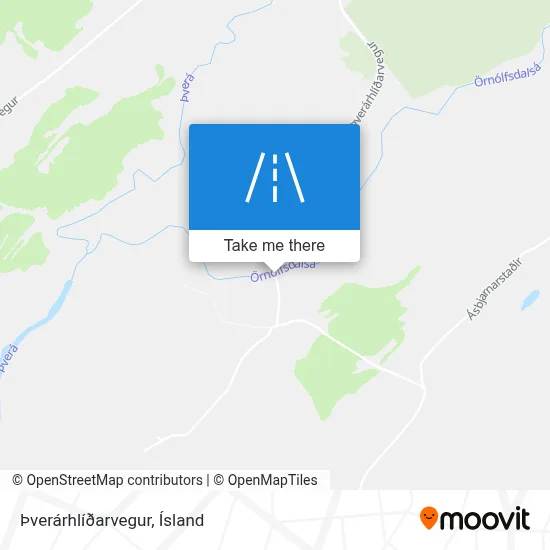 Þverárhlíðarvegur map