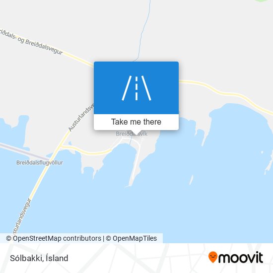 Sólbakki map