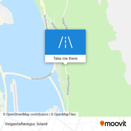 Veigastaðavegur map