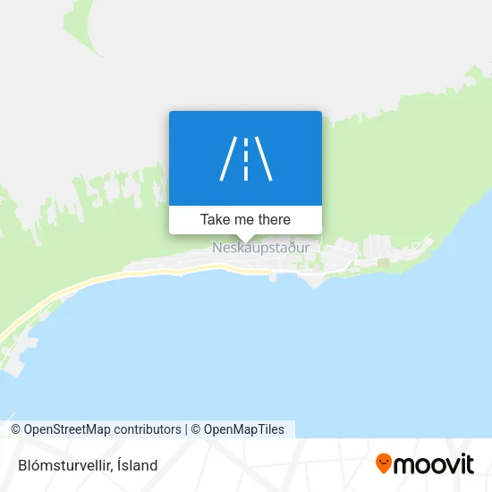 Blómsturvellir map