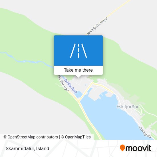 Skammidalur map