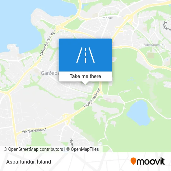 Asparlundur map