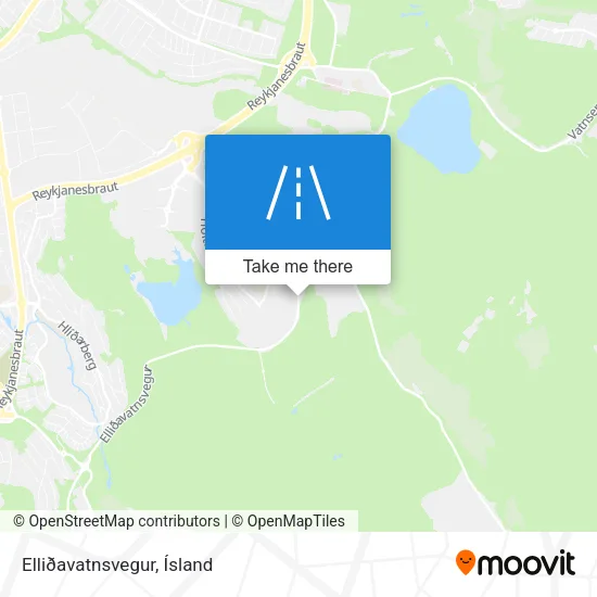 Elliðavatnsvegur map