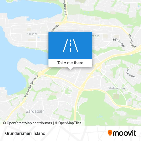 Grundarsmári map
