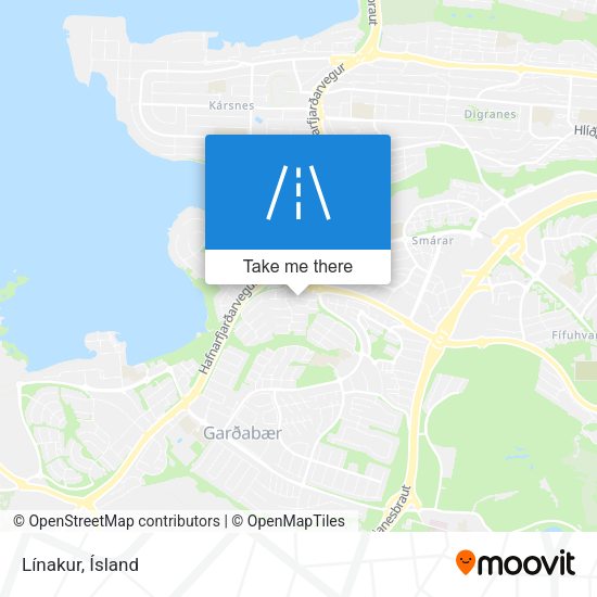 Línakur map