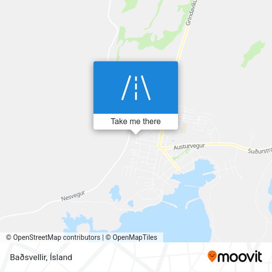 Baðsvellir map