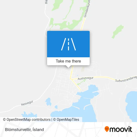 Blómsturvellir map