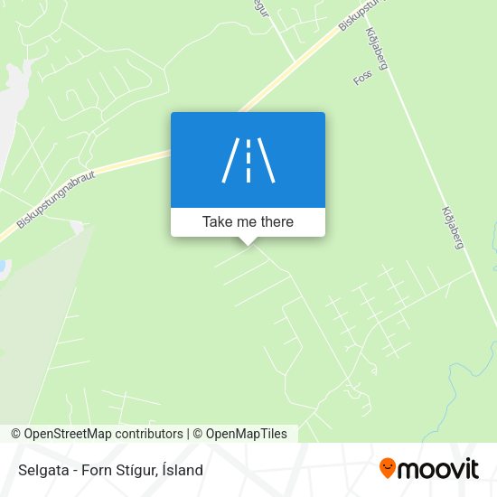 Selgata - Forn Stígur map