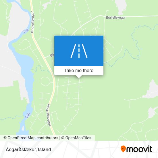 Ásgarðslækur map