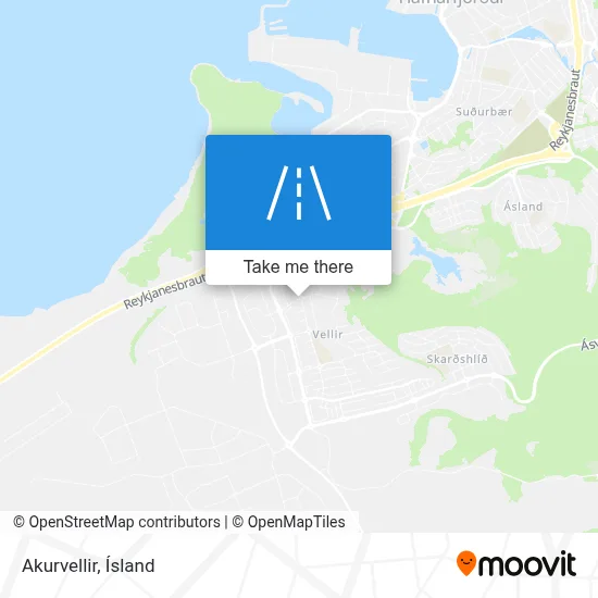 Akurvellir map