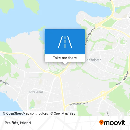 Breiðás map