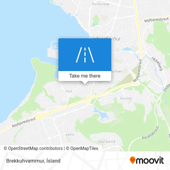 Brekkuhvammur map