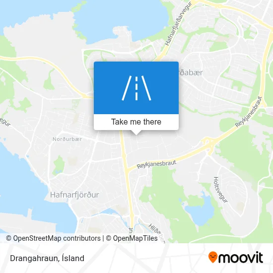 Drangahraun map